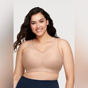 NWOT Glamorise TAN Unlined Wireless, 42F *P1102